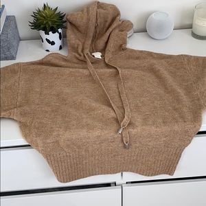 TAN H N M KNIT HOODIE